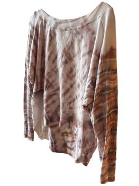 River + Sky Scoop Neck Tie-Dye Pullover Sweatshirt - Large